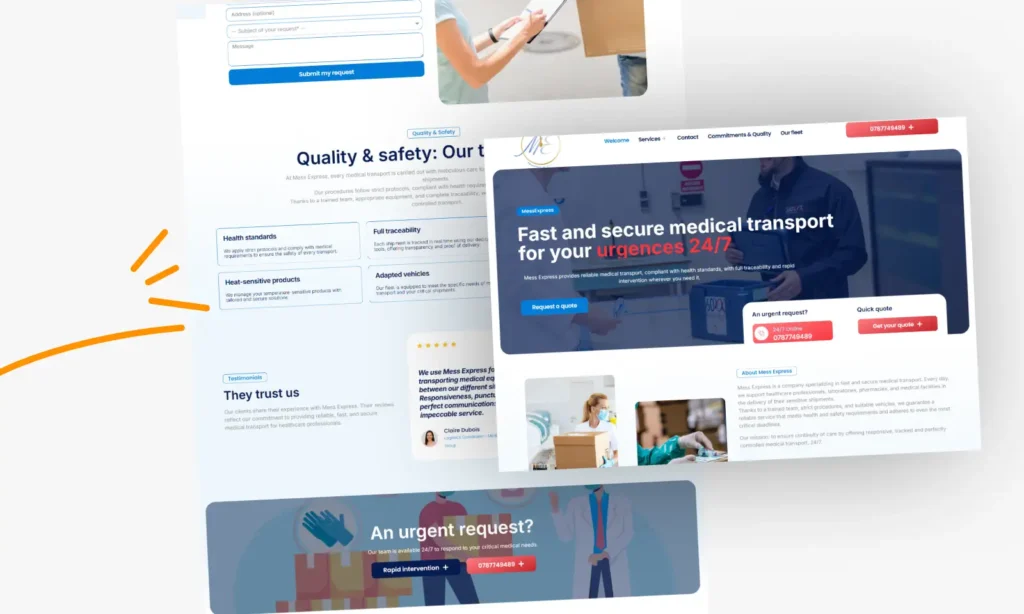 Site SEO — Transport médical